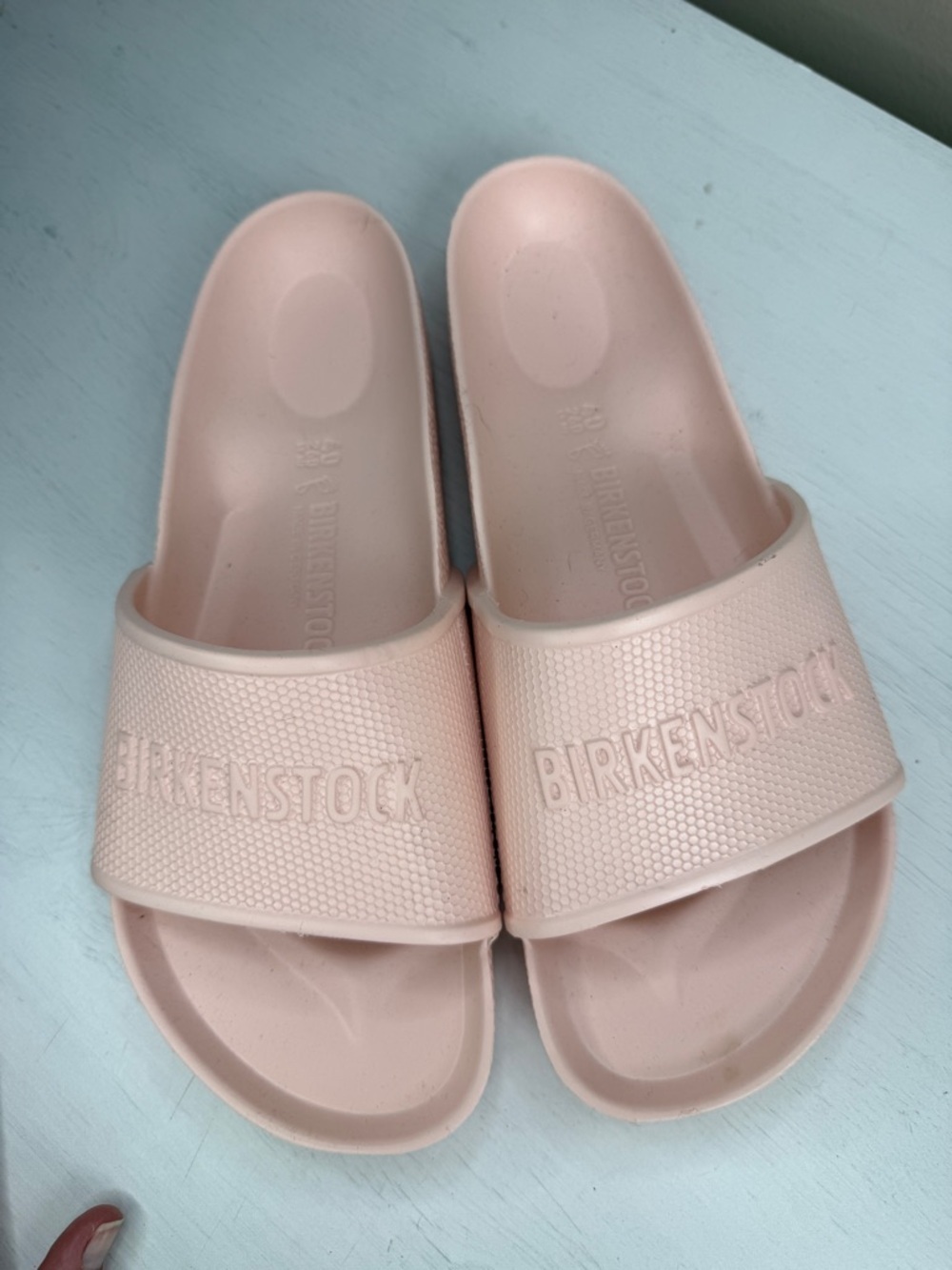Birkenstock Barbados Light Pink EVA Sandals W9 M7 - Picture 11 of 15